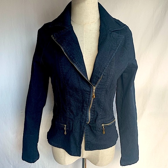 M. Michel stretch jean jacket size Small - Picture 3 of 12